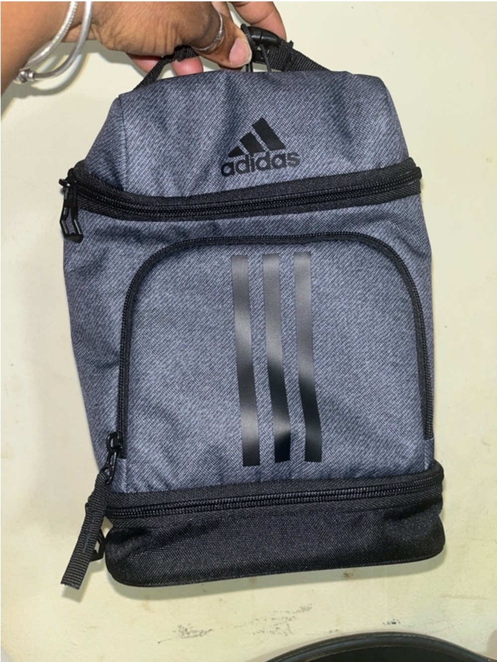 adidas Gray and Black Sling Toiletry Bag